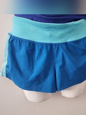 Forever 21 Blue Athletic Shorts with Aqua Waistband